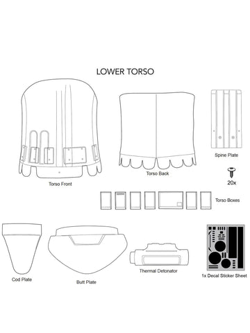 STAR WARS: First Order™ Stormtrooper Armor - Lower Torso Parts - denuonovo.com