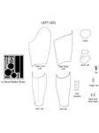 STAR WARS:  First Order™ Stormtrooper Armor - Left Leg Parts - denuonovo.com