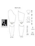 STAR WARS:  First Order™ Stormtrooper Armor - Right Leg Parts - denuonovo.com